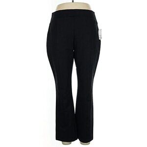 Ophelia Roe High Rise Straight Leg Pants Black Size Large